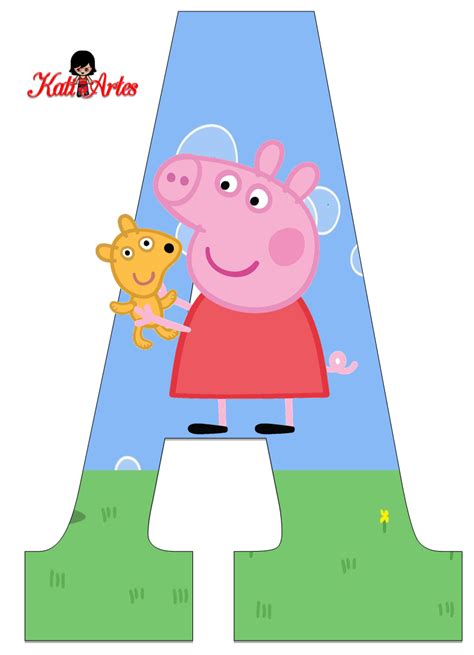 Today, peppa and george learns about the letters. Alfabeto de Peppa Pig y Perrito 2. | Oh my Alfabetos!