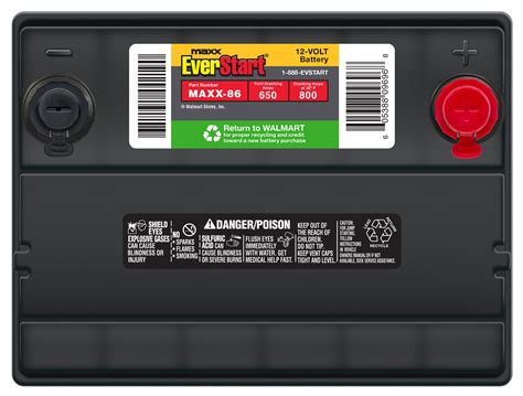 Everstart Maxx Lead Acid Automotive Battery Group Size 65n 12 Volt