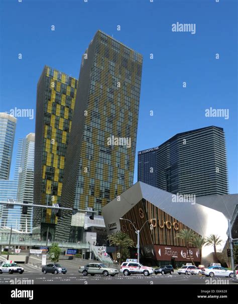 Veer Towers At The Citycenter Las Vegas Las Vegas Nevada Usa Stock