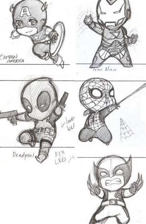 Comics Heroes Learn Chibi Draw Tolearn To Draw