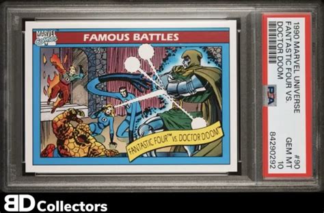 Fantastic Four Vs Doctor Doom Psa 10 90 1990 Impel Marvel Universe