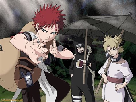 Naruto Characters Team Gaara
