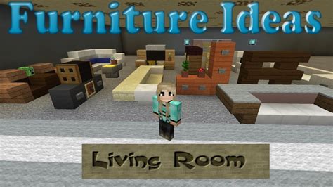 50 minecraft building tricks, furniture and decoration designs! Minecraft Furniture Ideas: #2 Kiwi Designs for Living Room Furniture - YouTube
