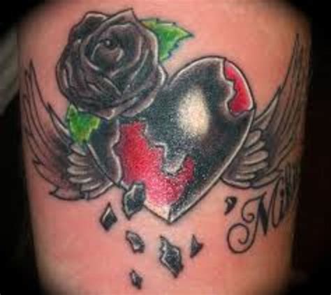 Heart tattoos with names are all the rage, but is this a name or is it someone saying they love chesty girls. Heart And Rose Tattoos And Designs-Heart And Rose Tattoo ...