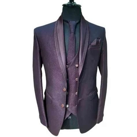 Black Plaid 3 Piece Purple Men Wedding Suit At Best Price In Ahmedabad