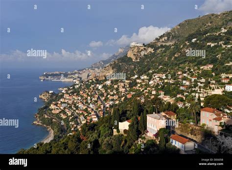 The Coast Viewed From The Old Perched Village Of Roquebrune Cap Martin