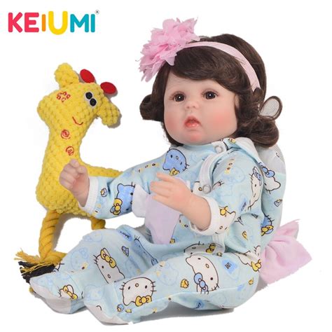 Keiumi 17 Inch Exclusive Reborn Girl Doll Soft Silicone 42 Cm Cotton