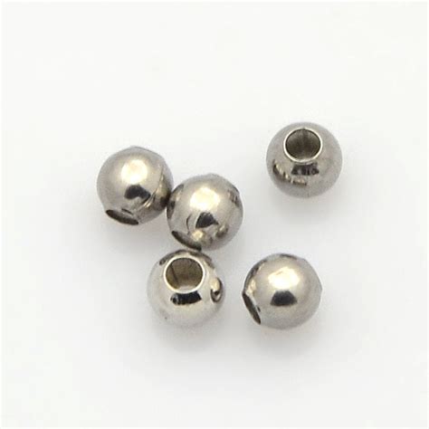 Stainless Steel Spacer Metal Beads 3mm X 3mm Silver Tone 50 Beads