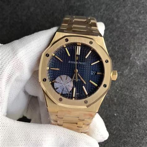 Jf Gold Replica Audemars Piguet Royal Oak 15400 Blue Dial Watch With