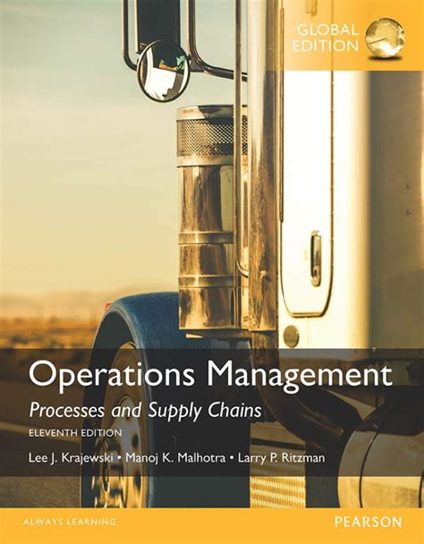 Operations Management Processes And Supply Chains 11th 11e Pdf Ebook