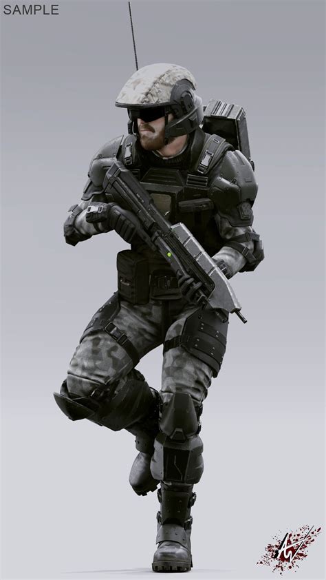 Abisv On Twitter Halo 3 Marine Hd This Is A Rework Of The Previous