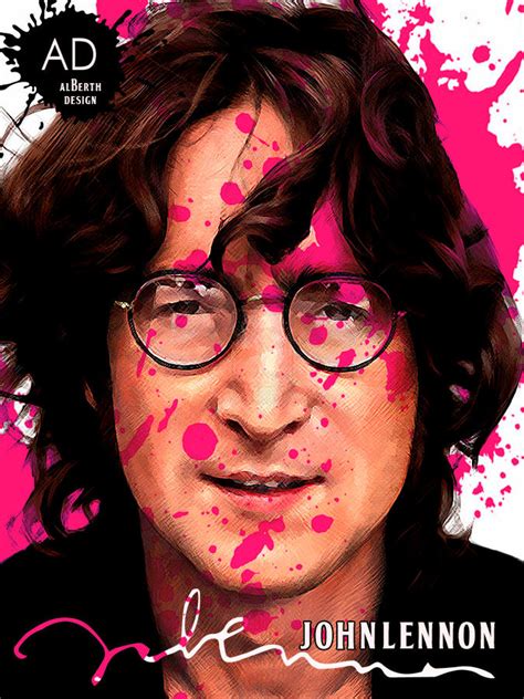John Lennon Pink By Alberth Kill2590 On Deviantart