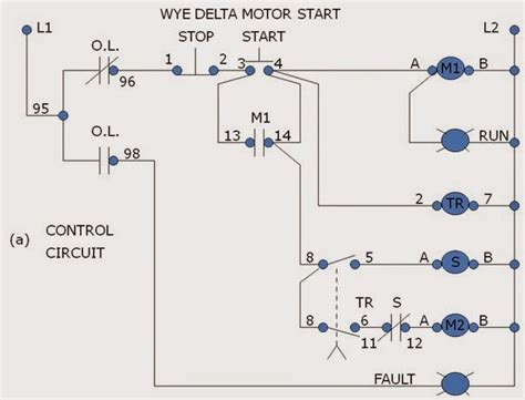 Wye Delta Reduce Voltage Starter Motor Control Operation And Circuits