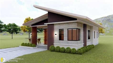 Simple Bungalow House 7 50m X 11 00m With 3 Bed Engineering