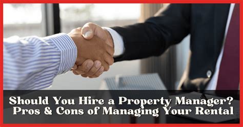 Should I Hire A Property Manager Self Managing Vs Property Manager