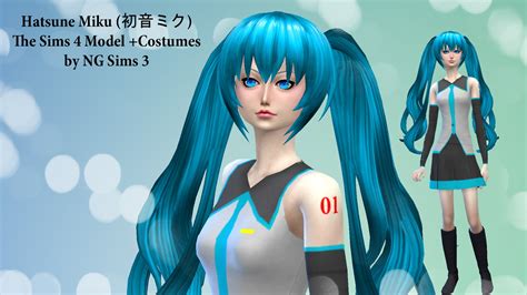 Ng Sims 3 Hatsune Miku Sims 4 Models And Clothes