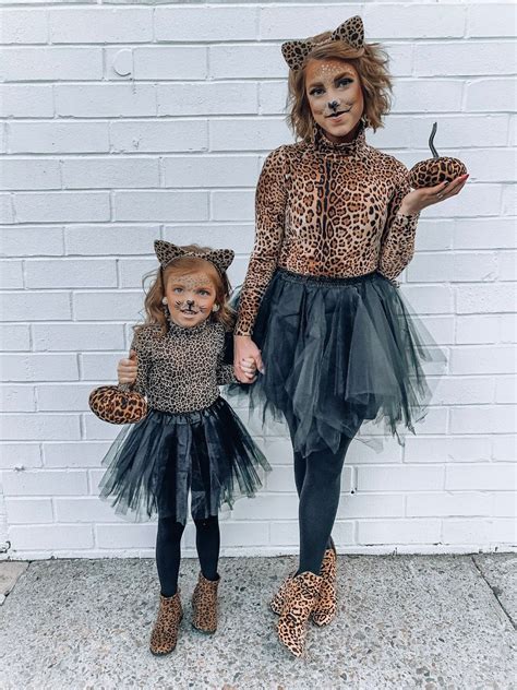 Mommy Me Halloween Costume Ideas Diy Leopard Costumes Diy