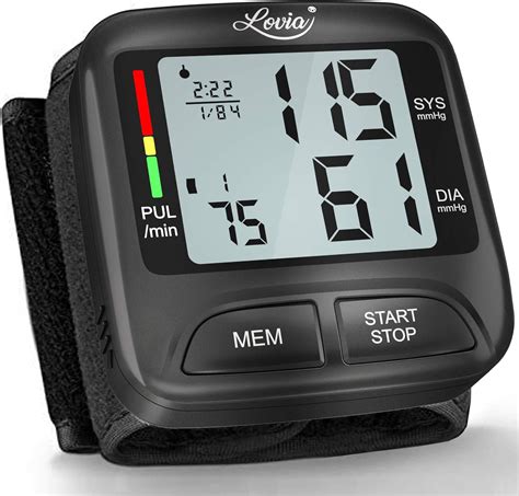 Lovia Wrist Blood Pressure Monitor Automatic Large Lcd
