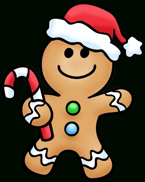 Christmas Gingerbread Man Clipart At Getdrawings Free Download