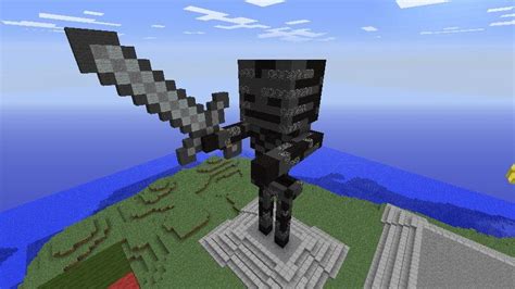 Mob Statue Wither Skeleton Minecraft Project Minecraft