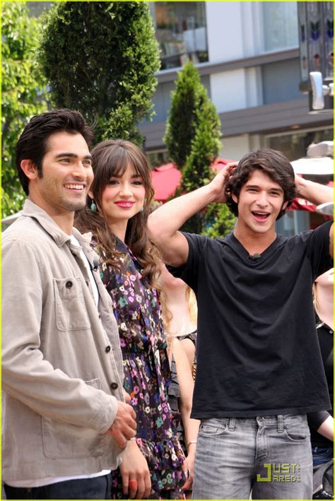 full sized photo of tyler posey hoechlin crystal reed extra 06 crystal reed takes teen wolves