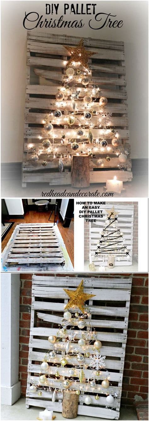 Pallet Lighting Christmas Tree Make A Christmas Tree From Reclaimed