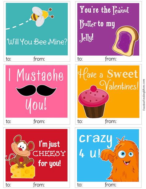 Free Printable Valentines Day Cards Freebie Finding Mom