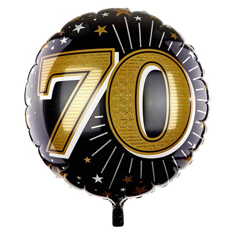Buy 31 Inch 70th Birthday Helium Balloon Gold For Gbp 499 Card