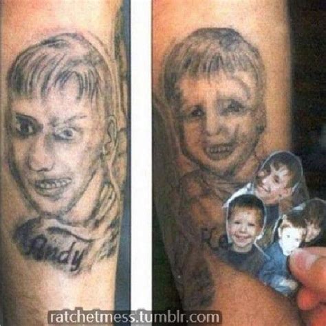 According to believers, the mystic knot can help you lead a long life with a lot of good fortune. Tattoo FAIL | Bad portrait tattoos, Funny tattoos fails ...