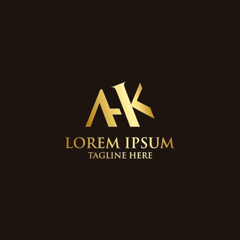 Premium Vector Luxury Creative Premium Ak Letters Logo Design