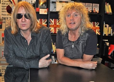 joe elliott rick savage pictures def leppard the definitive visual history book signing