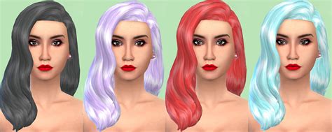 Sims 4 Hairs My Happy Ending The Classic Wavy Hairstyle Retextured