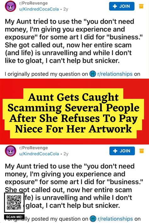 Aunt Gets Caught Scamming Several People After She Refuses To Pay Niece For Her Artwork Artofit