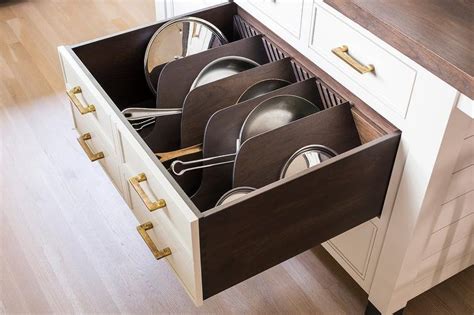 Maybe you would like to learn more about one of these? Custom Pot and Pan Lid Drawer with Dividers - Transitional ...