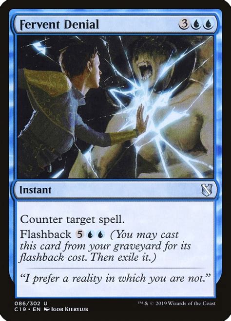 Fervent Denial Commander 2019 Magic The Gathering