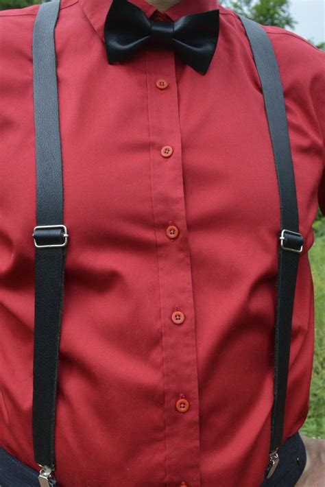 Custom Suspenders Men Leather Harness Mens T Mens Braces Etsy