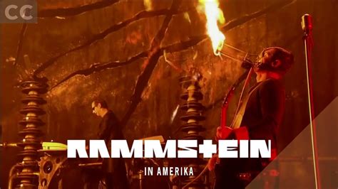 rammstein feuer frei live in amerika [cc] youtube