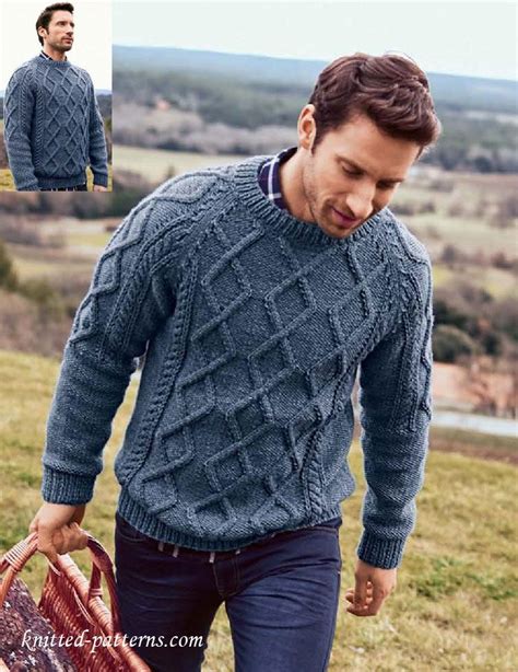 Cozy classroom cardigan free crochet pattern. Men's Cable Sweater Knitting Pattern Free | Бесплатные ...
