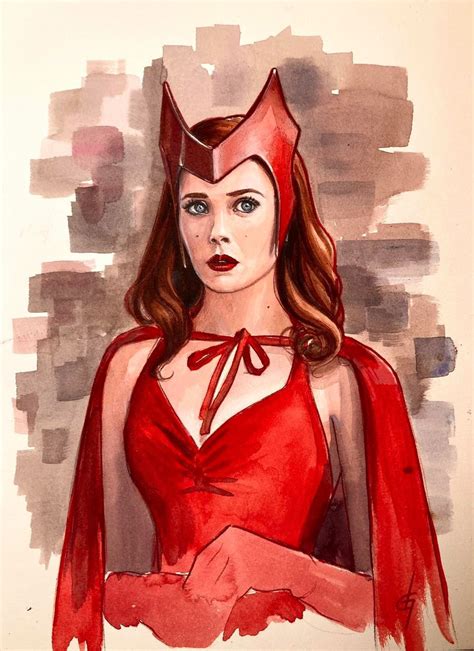 Wandavision Scarlet Witch By Dijana Granov Vilãs Herois