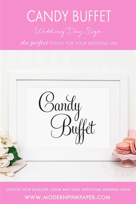 Candy Buffet Wedding Sign Candy Buffet Sign Dessert Table Wedding