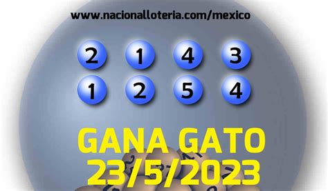 Resultados Gana Gato 2543 Del Martes 23 De Mayo De 2023 Resultados Lotería Pronósticos