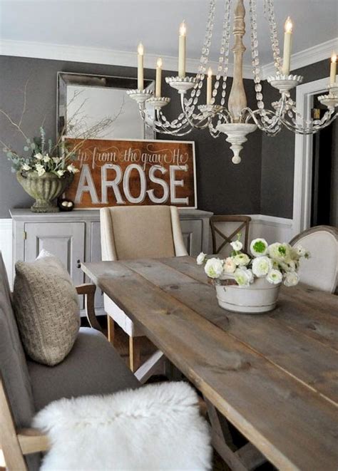 50 Rustic Farmhouse Dining Room Design Inspirations