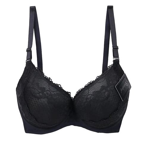 Women Bra Sexy Lace Push Up Bra Plus Size D E Cup Brassiere Adjustment Plunge Lingerie Bras For