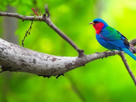 Premium Ai Image Colorful Macaw Bird In Forest Ai Generated