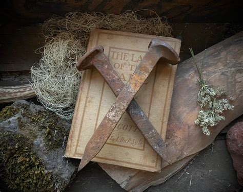Large Rusty Railroad Spikes Protection Magick Conjure Voodoo Rootwork