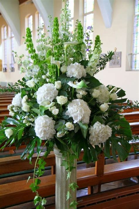 Church Wedding Flowers Pedestal Tiramissu87