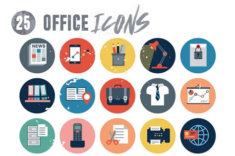 25 Office Icons Pack Office Icon Icon Pack Icon