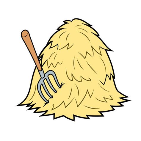 Cartoon Of A Straw Bales Stock Photos Pictures And Royalty Free Images