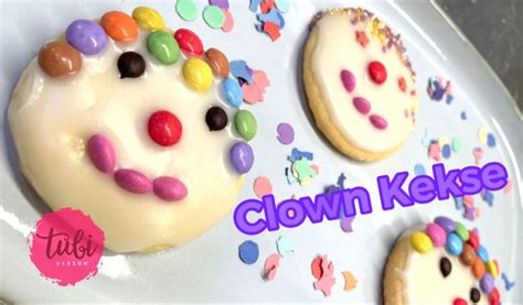 Clown Kekse Fasching Karneval Desserts Food Cake
