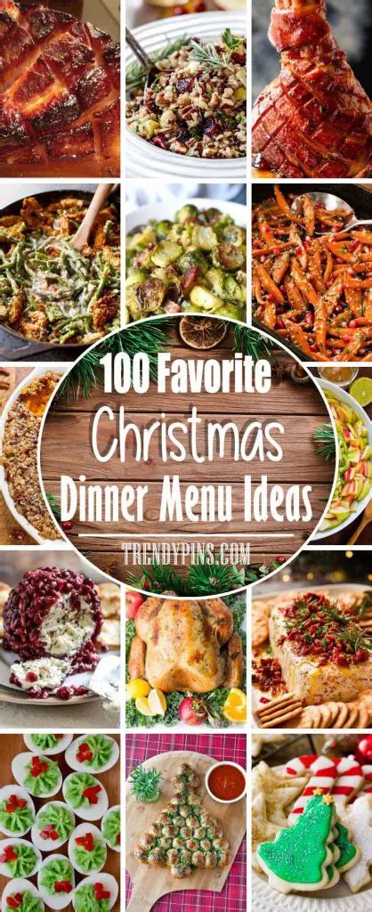 100 Favorite Christmas Dinner Menu Ideas Trendy Pins